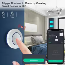Interruptor Zigbee Tuya com Botão Thumbnail 3