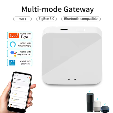 Hub Inteligente Tuya Multi Modo Zigbee WiFi Bluetooth