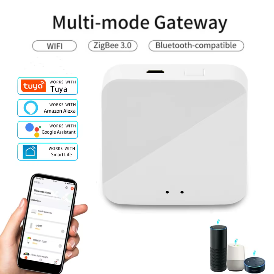 Hub Inteligente Tuya Multi Modo Zigbee WiFi Bluetooth