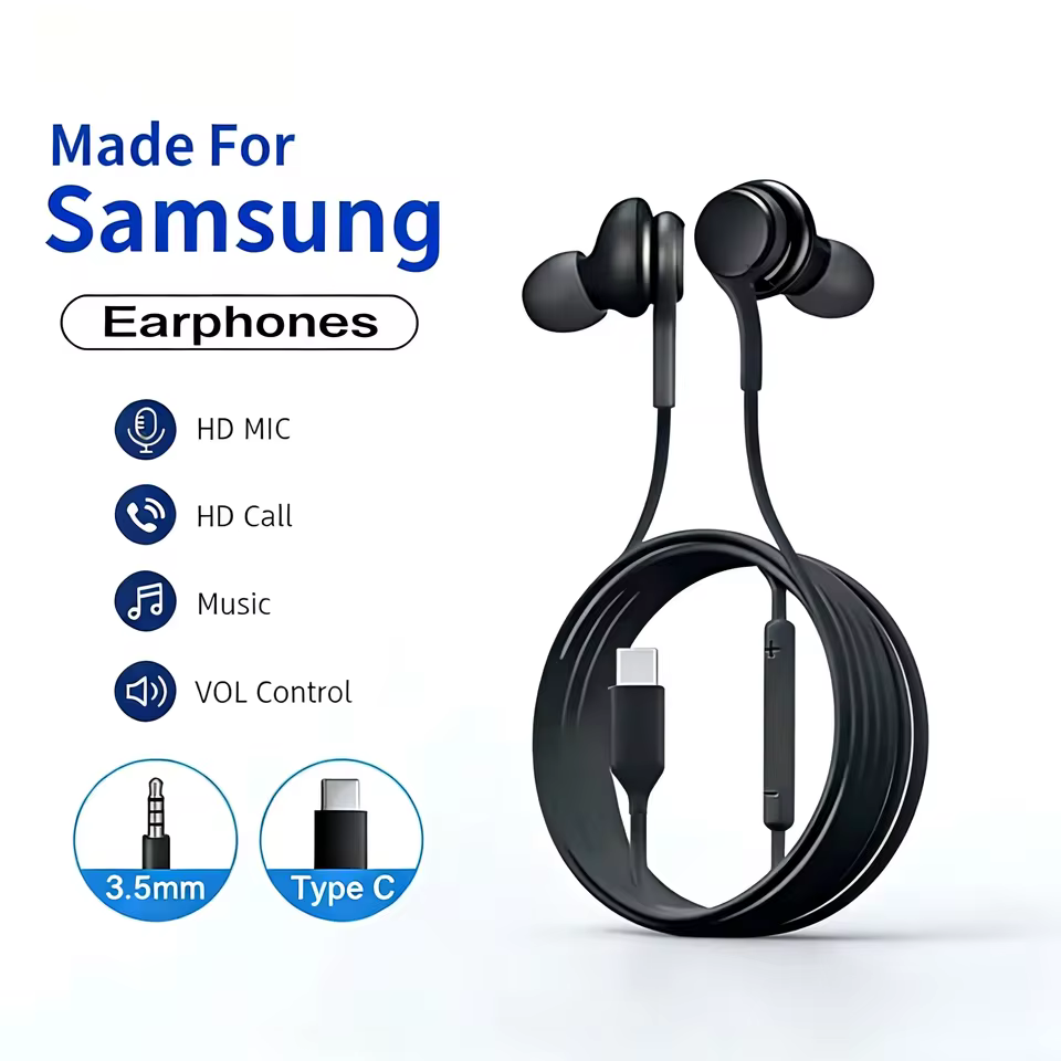 Fone de Ouvido com Fio Tipo C Samsung