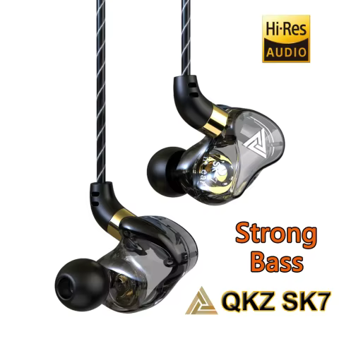 QKZ-SK7 Fones HiFi com Fio