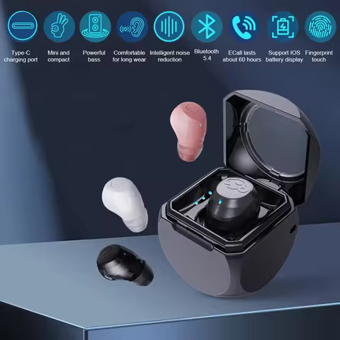 Fone Bluetooth Mini Invisível IPX5