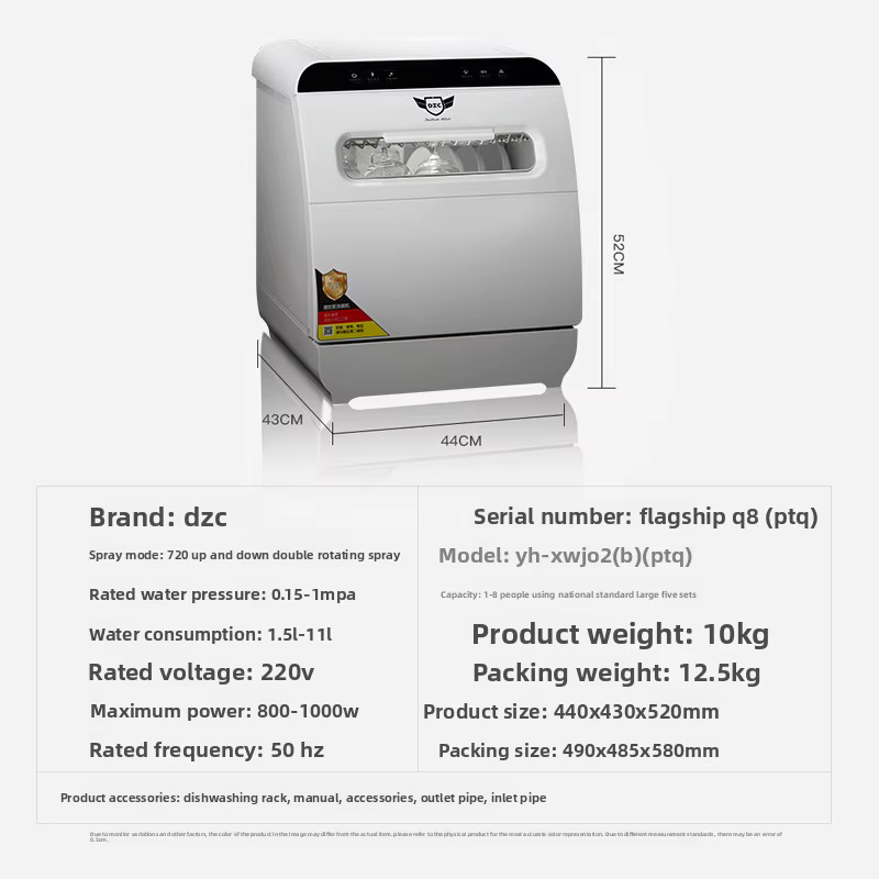 Máquina de Lavar Louça Q8 Bancada