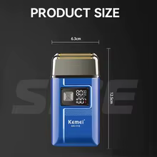 Kemei KM-1112 Barbeador Elétrico IPX5 Thumbnail 6