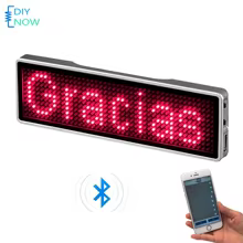 Crachá LED Bluetooth Programável Thumbnail 1