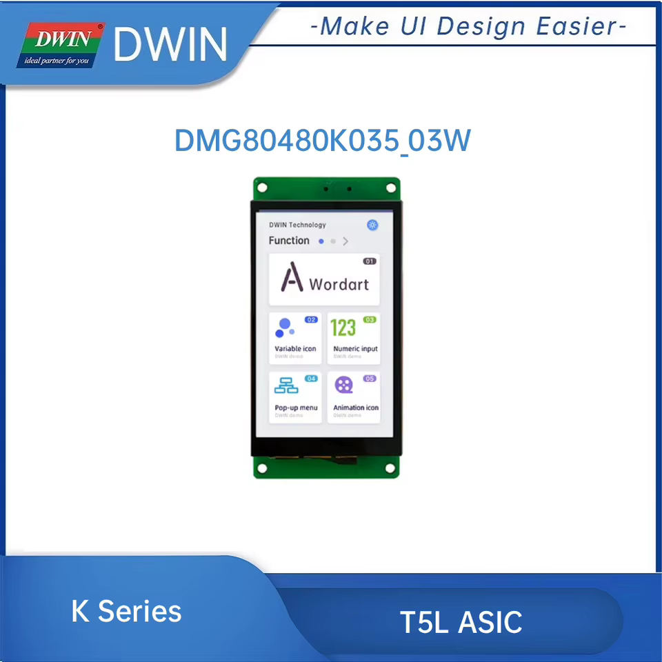 Display LCD DWIN 3.5" IPS HMI