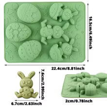 Molde de Silicone Páscoa 6 Cavidades Thumbnail 2