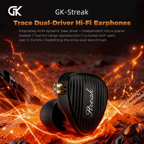 Fone de Ouvido KZ GK STREAK