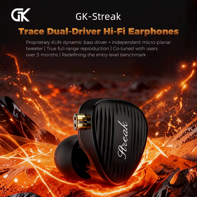 Fone de Ouvido KZ GK STREAK