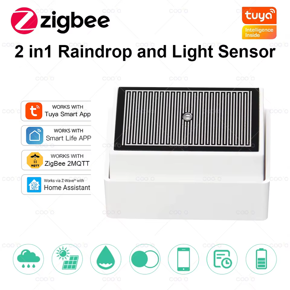 Sensor Chuva e Luz Zigbee 3.0
