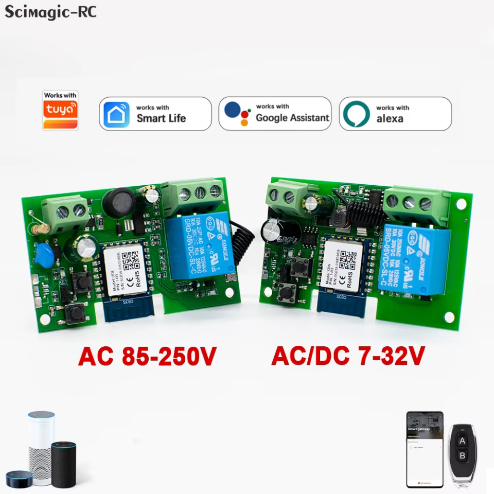 Relé Inteligente WiFi 1CH com Controle Remoto