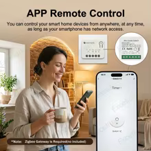 Mini Interruptor Inteligente Zigbee 3.0 16A Thumbnail 2