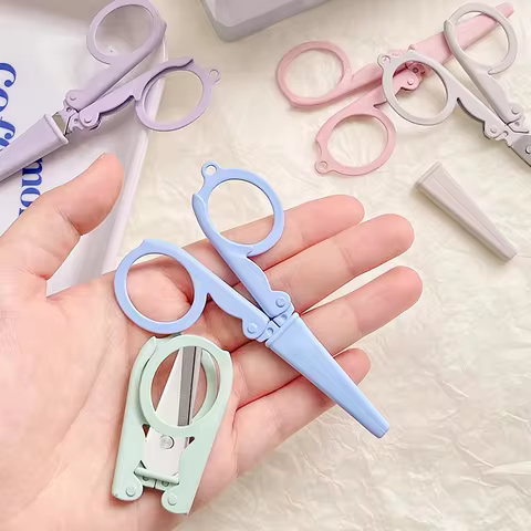 Tesoura Kawaii Dobrável Morandi