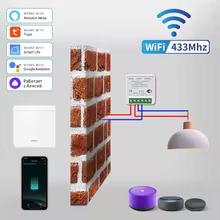 Interruptor Smart WiFi RF433MHz Thumbnail 6