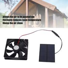 Ventilador Solar Qiilu 3W para Galinheiros Thumbnail 1
