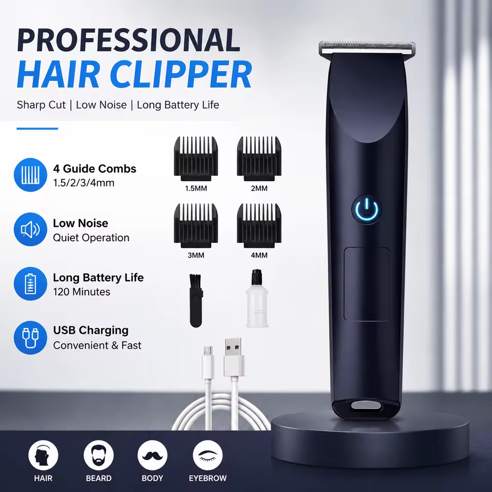 Aparador de Cabelo USB Profissional