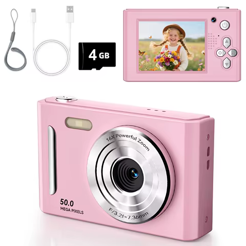 Câmera Digital 50MP Compacta