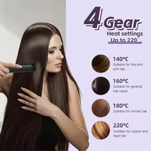 Escova Alisadora Sem Fio Portátil Thumbnail 3