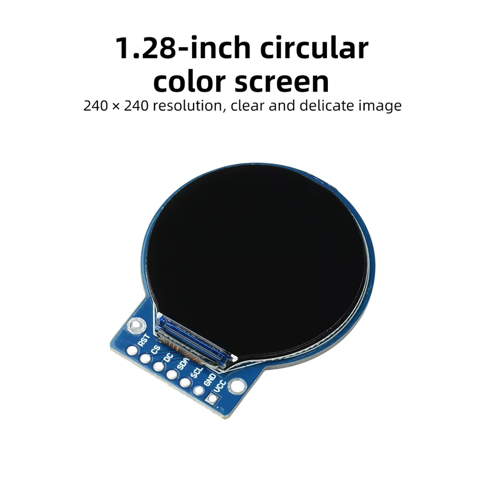 Módulo LCD TFT Redondo 1.28"