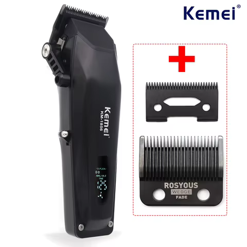 Máquina de Cortar Cabelo Kemei KM-1856 Profissional
