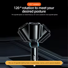 Carregador Carro USB PD 120W Display LED Thumbnail 6