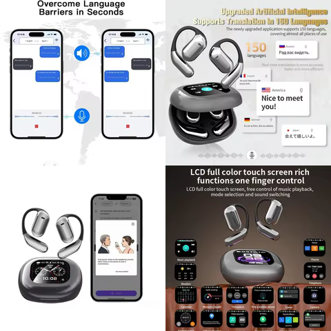 Fone com Tradução IA