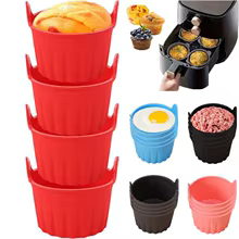 Kit 4 Ramequins Silicone Fritadeira de Ar KEMORELA Thumbnail 2