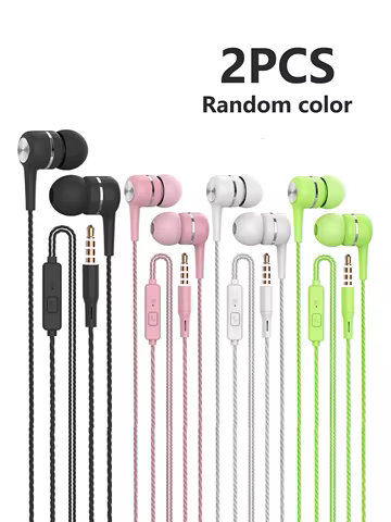 Fones de Ouvido Fio 3.5mm 2 Un