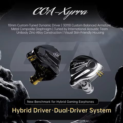 Fones Híbridos HiFi CCA Xyrra
