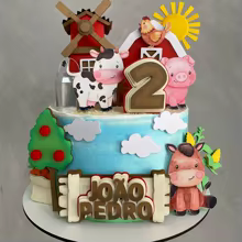 Toppers de Animais da Fazenda - Kit de Decoração Thumbnail 5