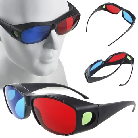 Óculos 3D Vermelho Azul