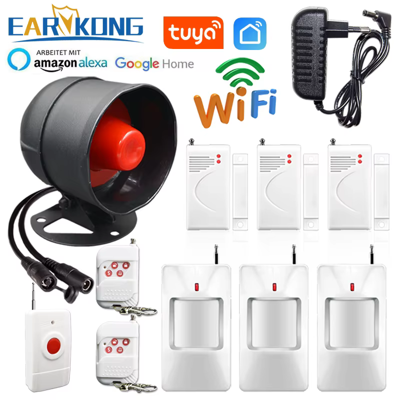 Alarme WiFi Tuya com Sensor de Movimento