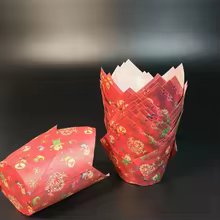 Forminhas de Cupcake Tulipa de Natal Thumbnail 3