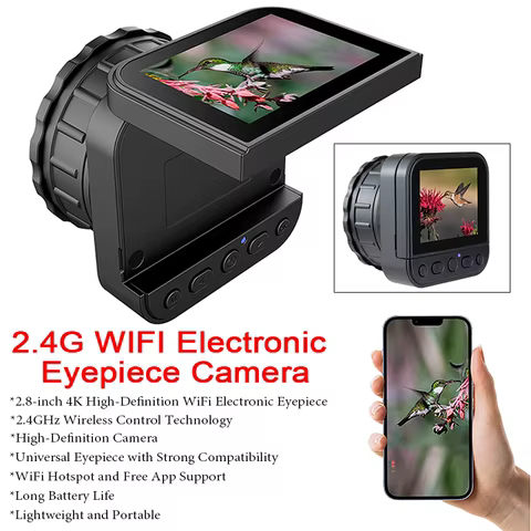Ocular Eletrônica WiFi 64MP 4K