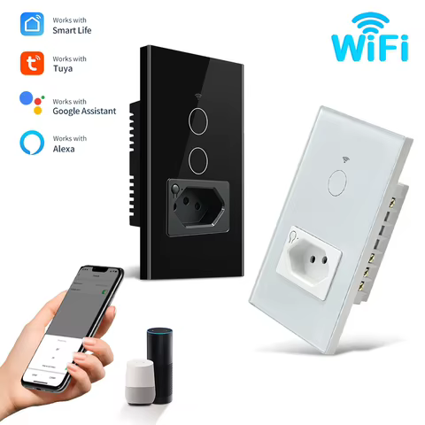 Interruptor Inteligente Wi-Fi com Tomada