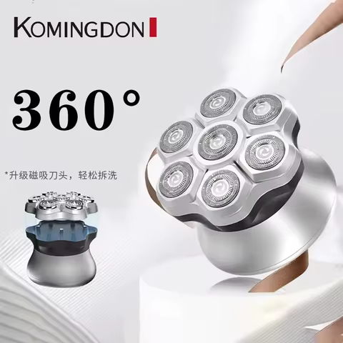 Barbeador Elétrico Komingdon 7D Magnético