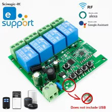 Módulo Relé Inteligente 4CH Wi-Fi RF Thumbnail 3
