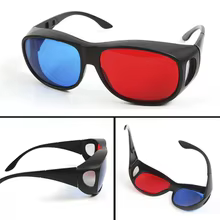 Óculos 3D Anáglifo Vermelho Azul Thumbnail 5