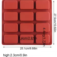 Forma de Silicone 12 Cavidades Thumbnail 4