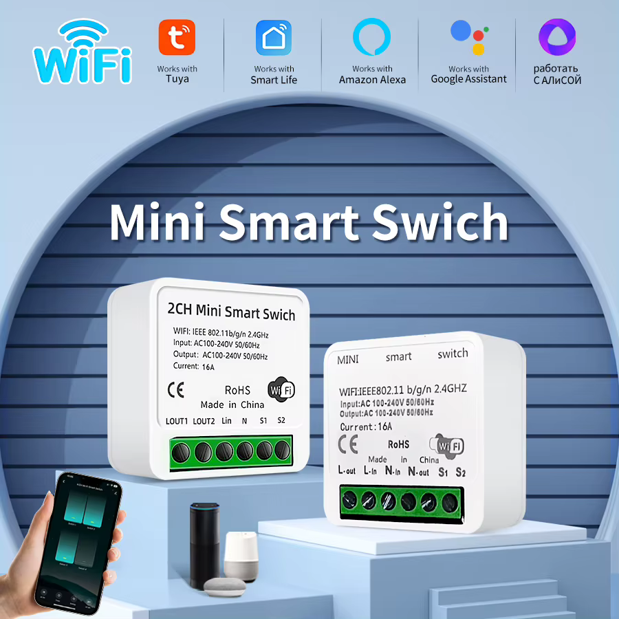 Interruptor Wi-Fi Inteligente GGBEE 16A