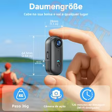 Câmera de Ação Mini 4K com WiFi Thumbnail 2