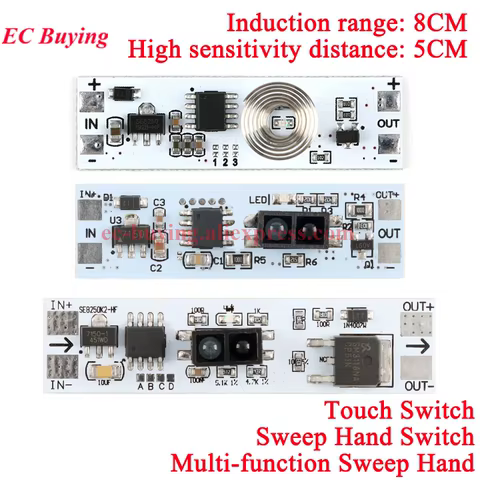 Sensor de Toque Capacitivo e PIR 3A