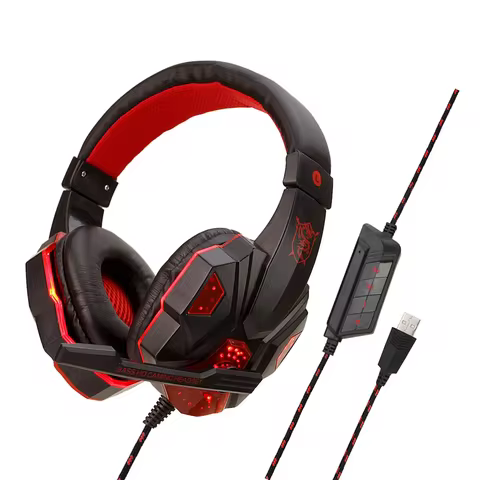 Headset Gamer PC USB 7.1 LED