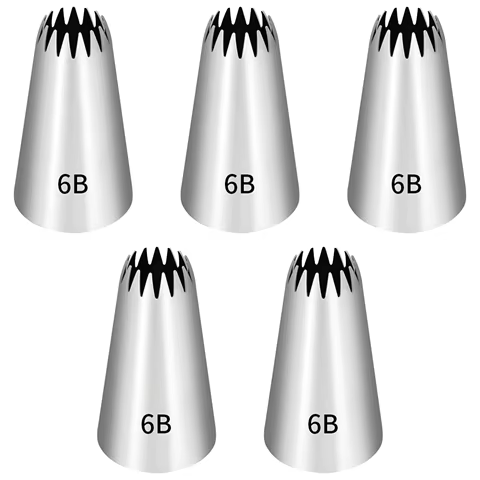 Kit 5 Bicos Confeitar 6B