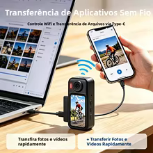 Mini Câmera Corporal 4K WiFi Thumbnail 2