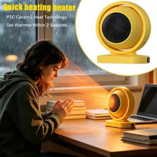 Mini Aquecedor Portátil com Ventilador Thumbnail 1