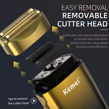 Barbeador Elétrico Kemei TX10 LED Thumbnail 5