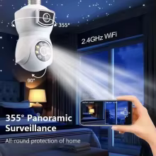 Câmera WiFi 8MP Lâmpada E27 Thumbnail 4