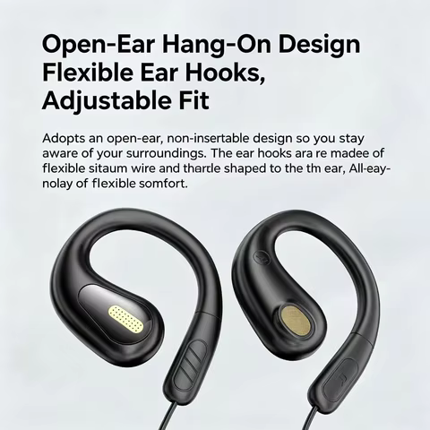 Fone Open Ear com Gancho e Redução de Ruído
