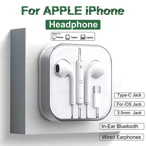 Fone de Ouvido Estéreo Tipo C e 3.5mm